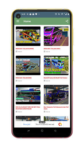 Mod Bus Simularor Indonesia Bus Thailand screenshot 3