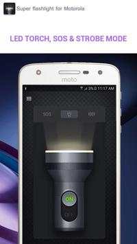 Super flashlight for Motorola screenshot 1