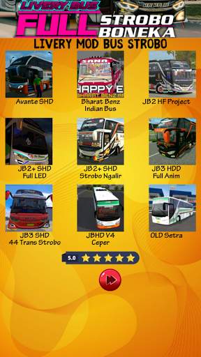 Livery Bus Full Strobo dan Full Boneka screenshot 2