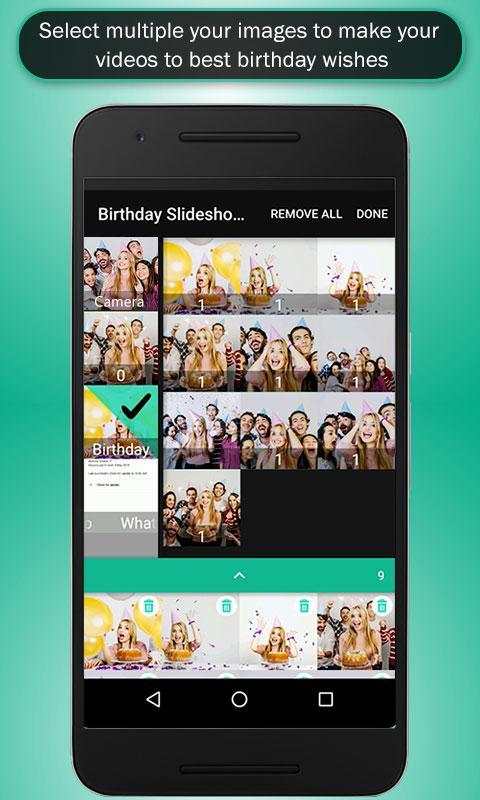 Birthday Video Maker With Birthday Song screenshot 1