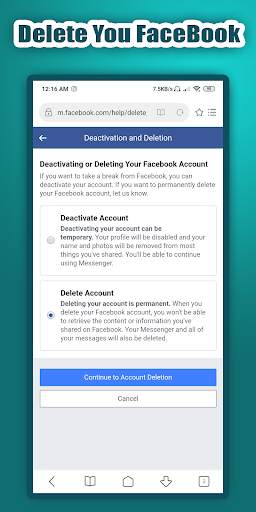 Delete Your Account On Social Media screenshot 3