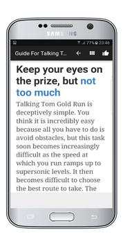 Guide For Talking Tom Gold Run screenshot 2