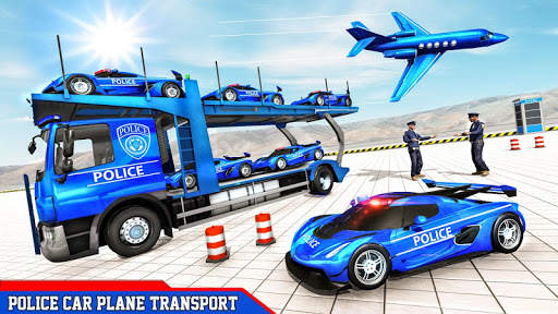 US Police Car Transport Games: Truck Driving Games screenshot 1