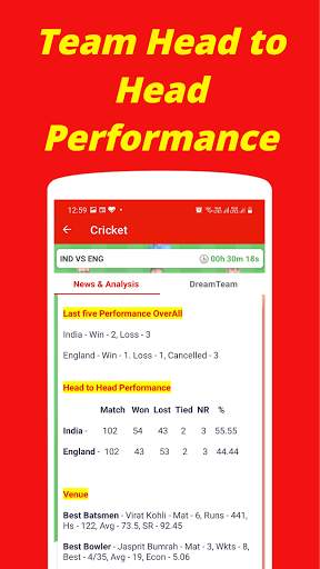 Dream Team11 - Fantasy Team Guide for Dream11 screenshot 7