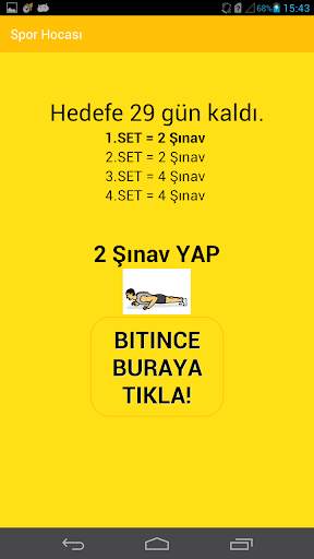 No Equipment Workout Planner (Spor Hocasi) screenshot 3