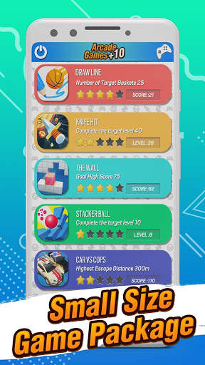 10 in 1 Game: Small Size Arcade Games screenshot 1