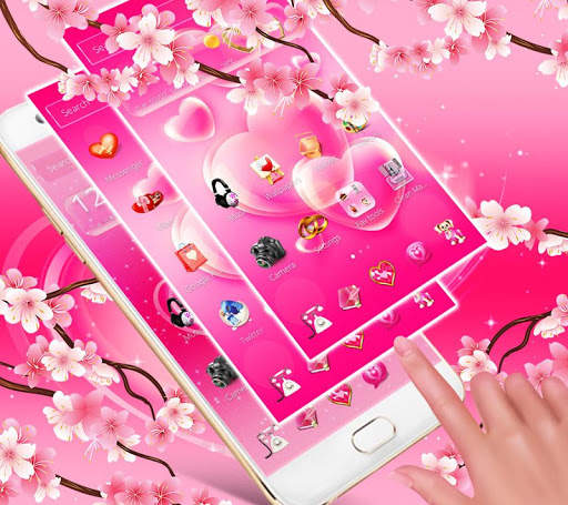 Pink Sweet Heart theme screenshot 2