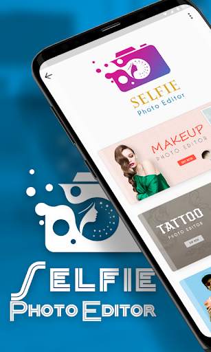 Selfie Photo Editor : Beard, Makeup, Tattoos screenshot 1