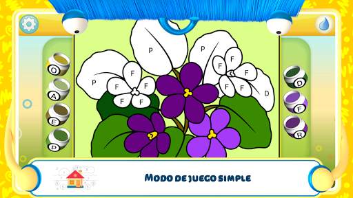Colorear por números - Flores screenshot 3