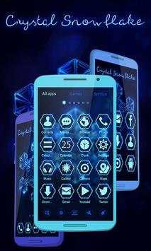 Crystal Snowflake Launcher Theme screenshot 2