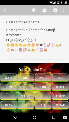 Rasta Smoke Emoji Keyboard स्क्रीनशॉट 3