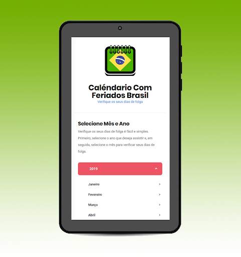 Calendário Com Feriados Brasil 2021 Grátis 5 تصوير الشاشة