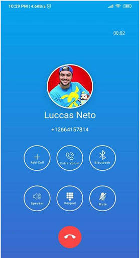 chamada Luccas Neto Video & Voice screenshot 5