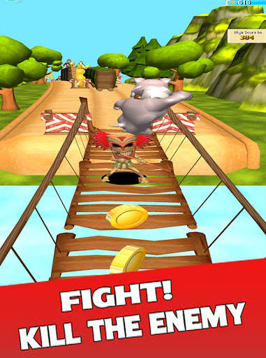 Tom and Mouse Rush Jungle Game Fast Subway Zoo Run screenshot 8