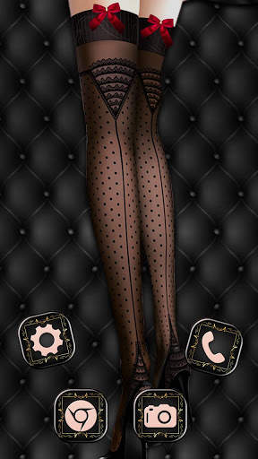 APUS Launcher  Lace Girl Theme screenshot 5
