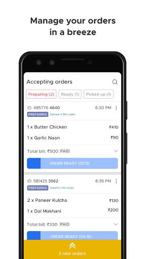 Zomato Restaurant Partner screenshot 1