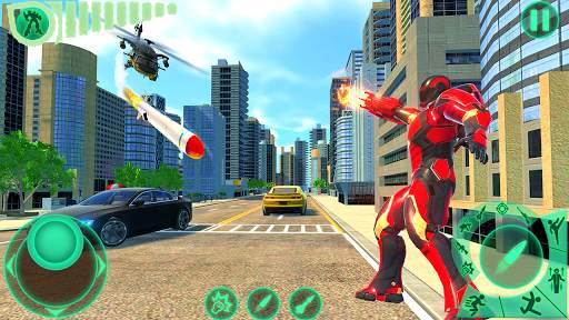 Transform Robot Flying Hero: Fire Hero Robot Games screenshot 4
