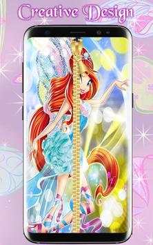 Winx Lock Zipper Club : Bloom Lock Screen screenshot 1