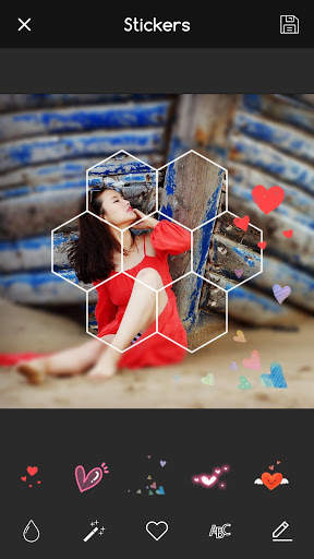 PIP Shapes - Geometry camera magic collage blur скриншот 4