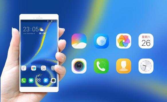 Theme for blue shining glass wallpaper screenshot 4