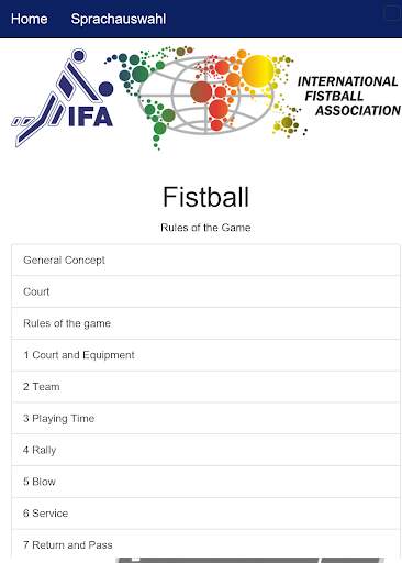 IFA Fistball Rules screenshot 1