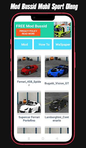 Bussid Mod Mobil Sport Oleng screenshot 3
