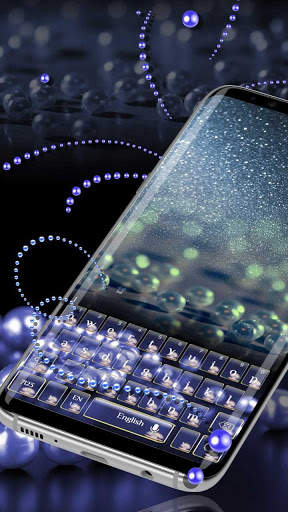 Blue Pearl Glitter Keyboard screenshot 3
