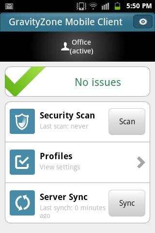 GravityZone Mobile Client screenshot 2
