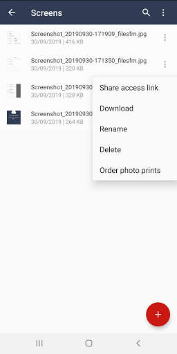 Files.fm cloud storage and backup screenshot 5