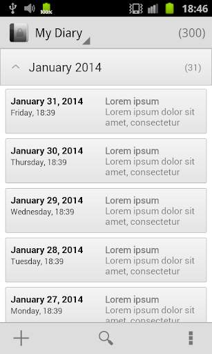 My Diary (gray) screenshot 2