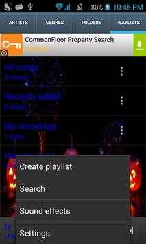 Halloween Theme Music Player screenshot 2