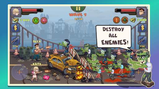 Two guys & Zombies 2 (two-play 5 تصوير الشاشة