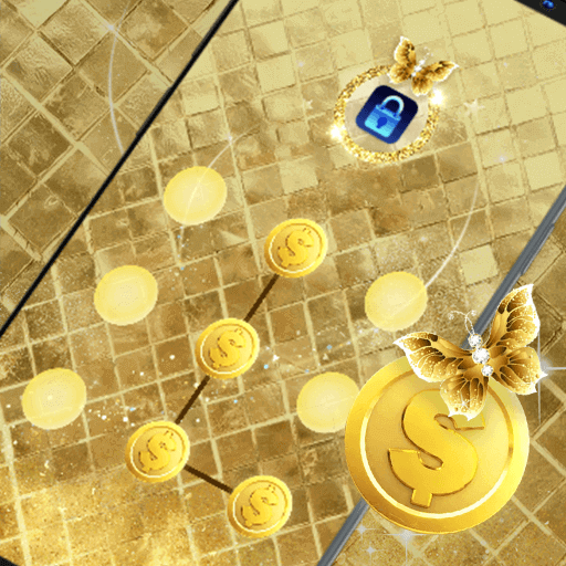 (FREE) Golden Butterfly - App Lock Master Theme icon