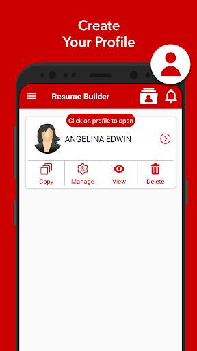 Curriculum vitae app CV Maker screenshot 1