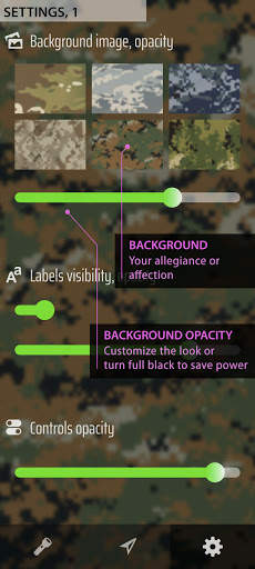TacLight - flashlight   widget, compass, GPS screenshot 6