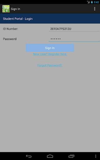 Student Portal screenshot 2