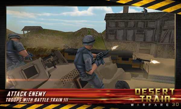 Gunship Battle Bullet Train 3D screenshot 1