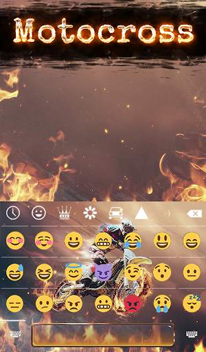 Motocross Animated Keyboard   Live Wallpaper screenshot 4