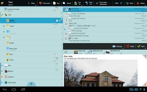ProfiMail Go - email client screenshot 1