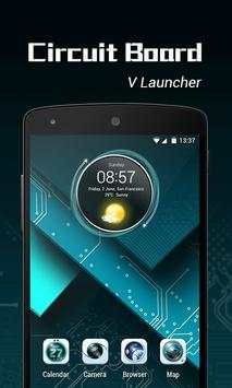 Circuit Board 3D  V Launcher Theme screenshot 1
