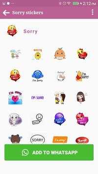 Sorry Stickers For Whatsapp App 2019 screenshot 3
