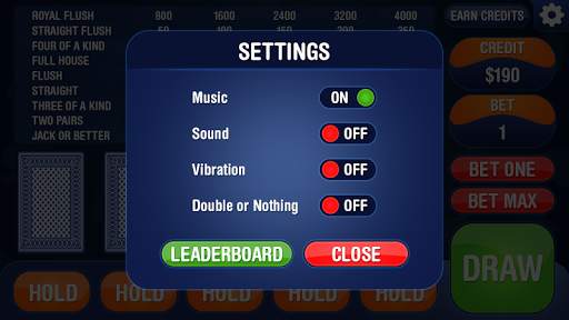 Video Poker screenshot 4