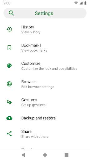 Lime browser screenshot 3