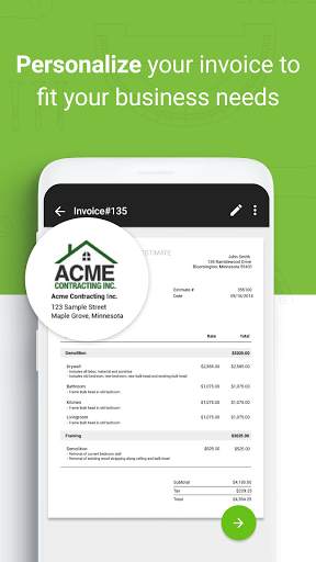 Contractor Estimate & Invoice screenshot 3