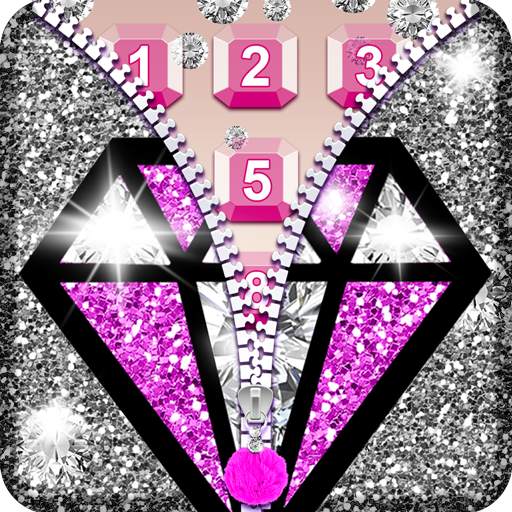 Diamond Zipper Screen Lock App 1.0