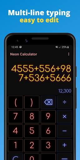 Calculator - Neon Edition screenshot 2