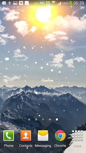 Winter Mountain Live Wallpaper screenshot 2