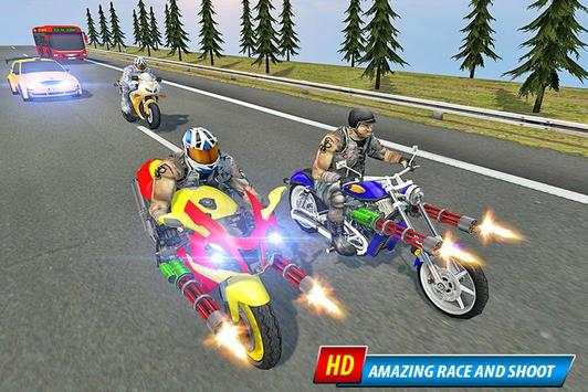 Bike Racing Simulator: Traffic Shooting Game screenshot 2