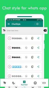 Chat Style For WhatsApp : Cool Font & Stylish Text screenshot 1