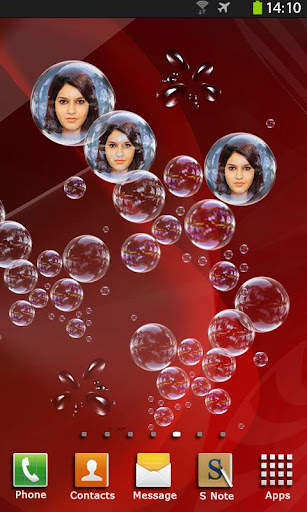 Photo Bubbles Live Wallpaper screenshot 1
